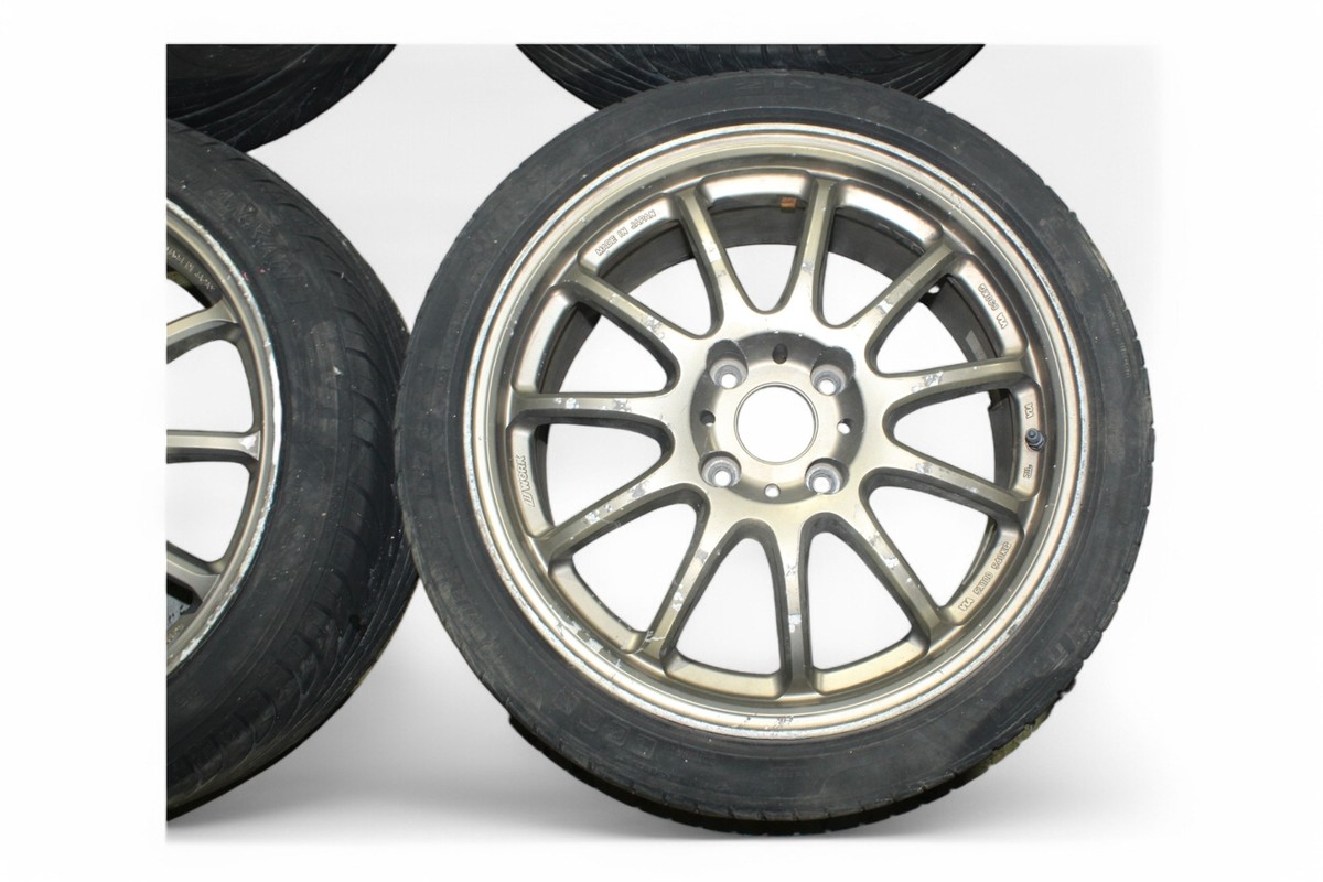 JDM Work Emotions 11R 4x114.3 Matte Bronze Staggered Wheel Set