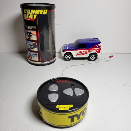 Tyco RC Canned Heat Mitsubishi Pajero Usa Flag Non-Working Car Mattel 1998 Vtg