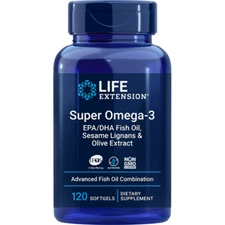 Super Omega-3 EPA/DHA Fish Oil, Sesame Lignans & Olive Extract
