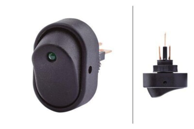 HELLA Schalter, 12V, Grün Ein/Aus, Kippbetätigung 6EH 007 946-041