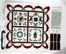 Wamsutta Christmas Sampler  Panel Makes One Wall Hanging Vintage 45" x 36"
