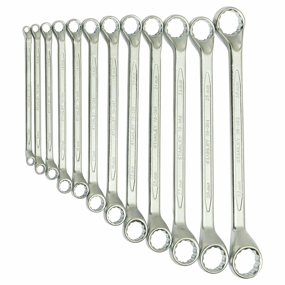 Stanley 12 Piezas Poco Profundo Offset Bi-Hex Juego de Llaves de Anillo 70-395 - Imagen 4 de 4