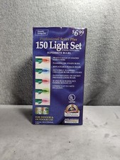 150 Multi Colored Christmas Light Set With Green Wires