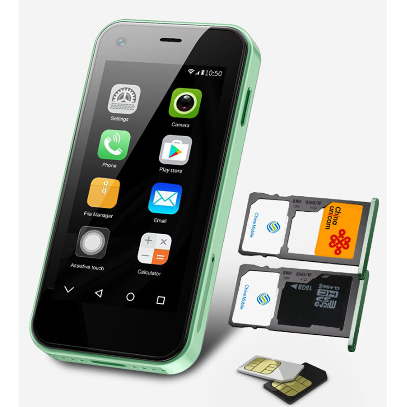 3G Mini 2GB + 16GB Smart Cell phone SOYES Ultra-Thin 2.4 in