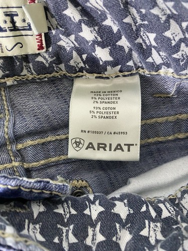 Ariat Real Jeans Women's 26R Blue Low Rise American Western Cowgirl Dark Denim - Picture 5 of 10