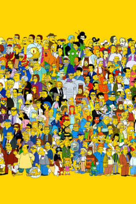 The Simpsons Characters Find Me If You Can Art Home Print - POSTER 20x30