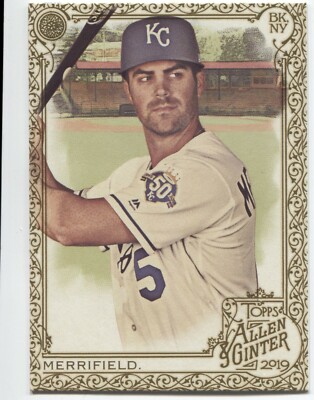 WHIT MERRIFIELD 2019 Allen & Ginter GOLD BORDER Hot Box - KC ROYALS - #144