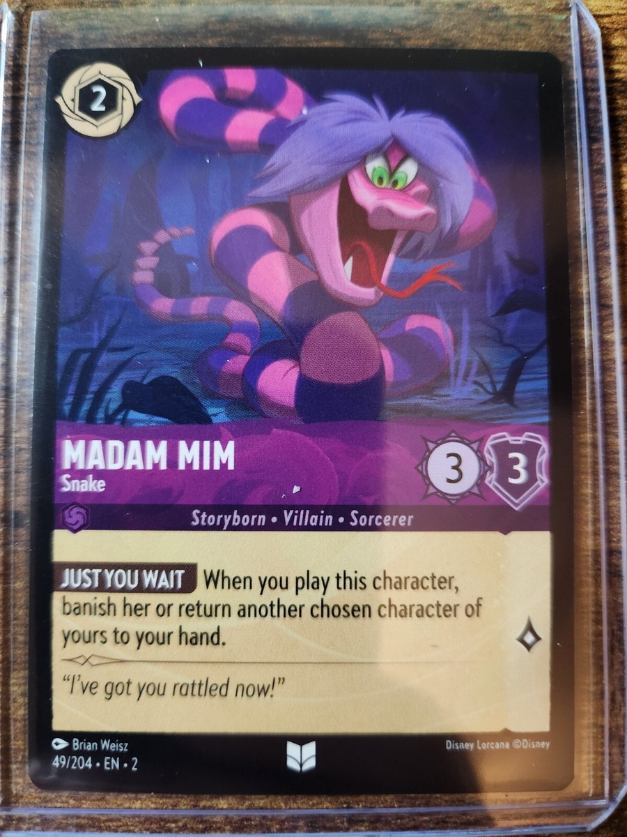 Disney Lorcana TCG Floodborn Madam Mim Snake Uncommon #49 | eBay