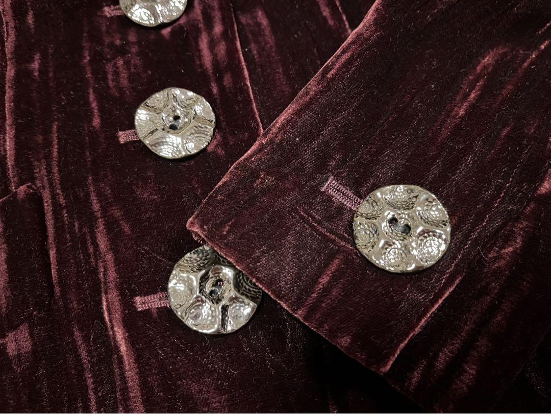 Yves Saint Laurent Rive Gauche size 36 velour jacket made in