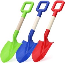 16" Long Kids Beach Spades Sand Shovels Toys Gardening Tools Kit Sandbox Sturdy