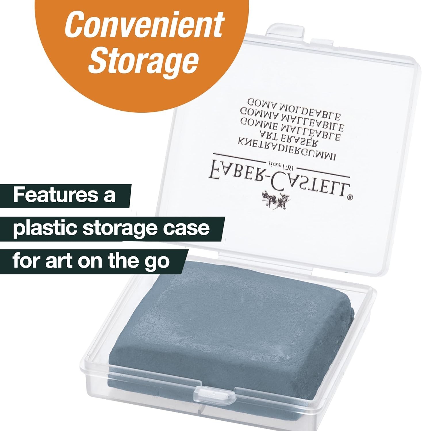 Kneadable Eraser for Artists in Storage Case - Absorbent Kneaded Erasers, Art...
