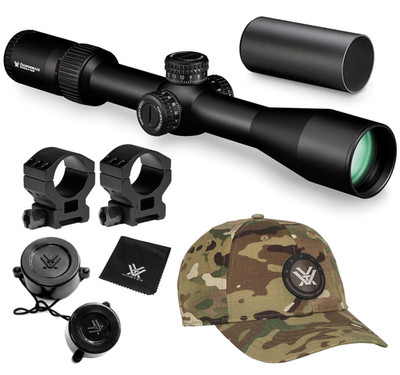 Vortex Optics Diamondback 4-16x44 Riflescope EBR-2C MOA w Rings H +Free Hat