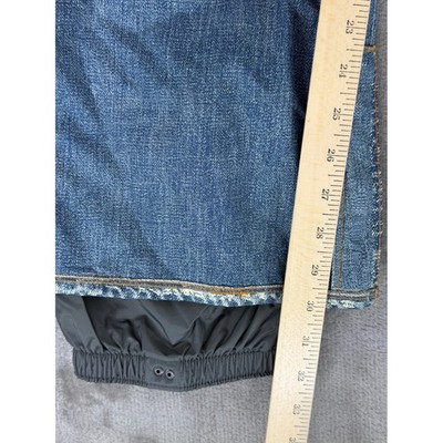 Burton The Jean Gore-Tex Snowboard Pants Womens S Denim Blue Print