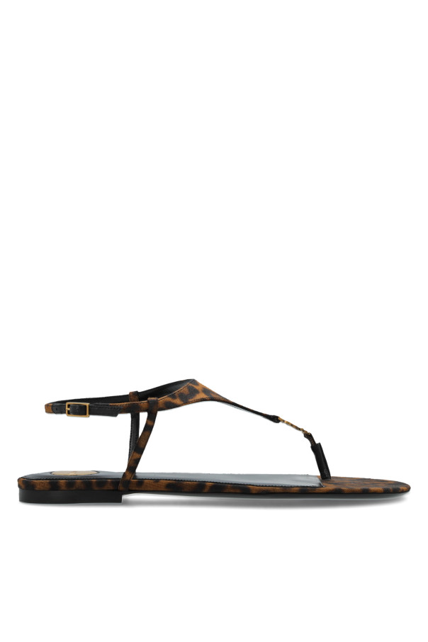 "Saint Laurent - Women - \"Cassandra\" sandals - Brown"