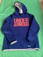 Under Armour Storm Loose Cold Gear Hoodie Sweatshirt - Youth Large YLG BLUE EUC