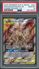 2019 Pokemon Cosmic Eclipse Arceus Dialga Palkia GX Tag Team #221 PSA 10 on eBay