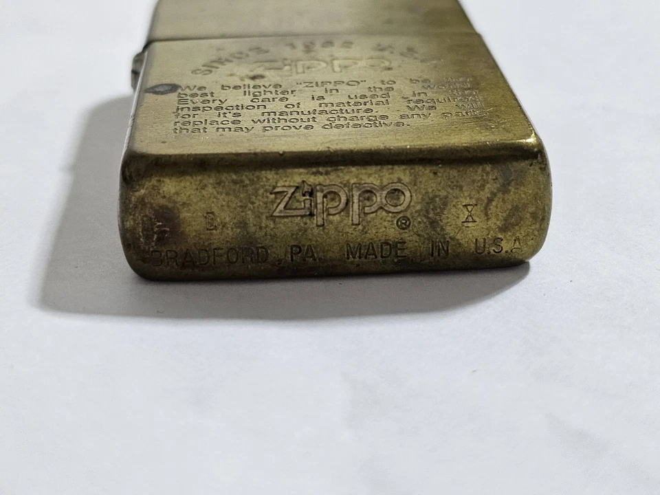 Briquet Ancien Vintage Zippo SINCE1932 USA A Recharger - Photo 3/4