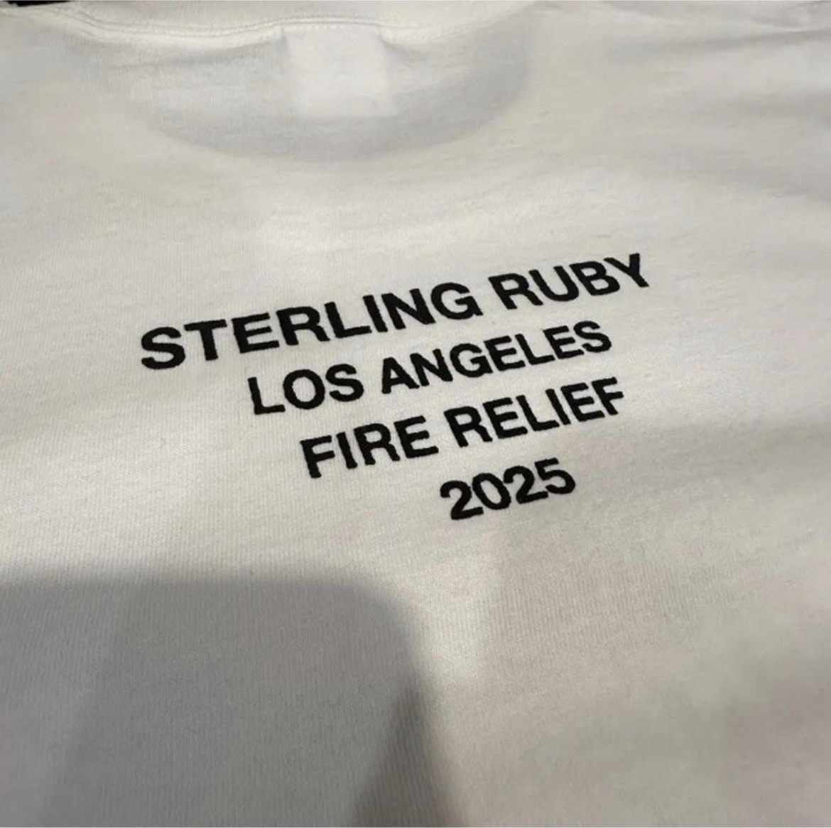 p*a様 25SS Los Angeles Fire Relief Box Lo SUPREME BOX LOGO TEE LOS ANGELES FIRE RELIEF (WHITE) (LARGE) SS25