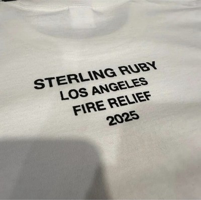 SUPREME BOX LOGO TEE LOS ANGELES FIRE RELIEF (WHITE) (LARGE) SS25
