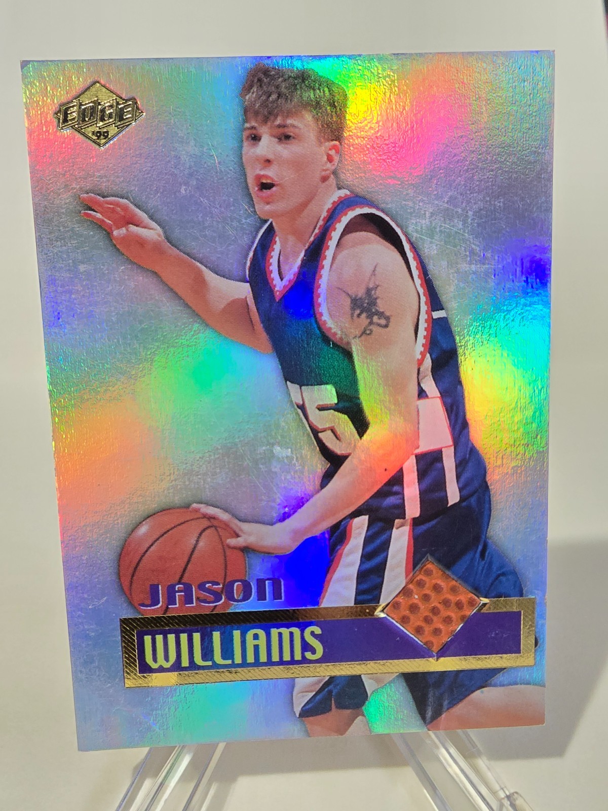 1999 Collectors Edge JASON WILLIAMS *ROOKIE GAME BALL PATCH* #GG5