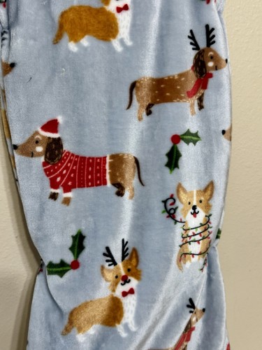 Envogue Christmas Dachshunds And Corgis Oversized Throw Blanket 60 x 70 NWT - Picture 3 of 5
