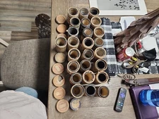 VINTAGE LOT 25 ANTIQUE MIXED 1902 1900S EDISON CYLINDER RECORD PHONOGRAPH MUSIC