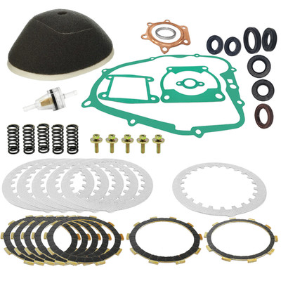 Clutch Friction Plate Kit &Air Filter Gasket For Yamaha Blaster 200 YFS200 88-06