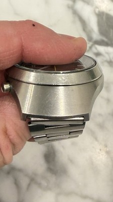 Corona D'orologio In Acciaio Per Seiko 6139-7100, 6139-7101, 6139-7109. Modello #602, Ricambio Nuovo Senza Marchio, Con Codice 40M56NS1.