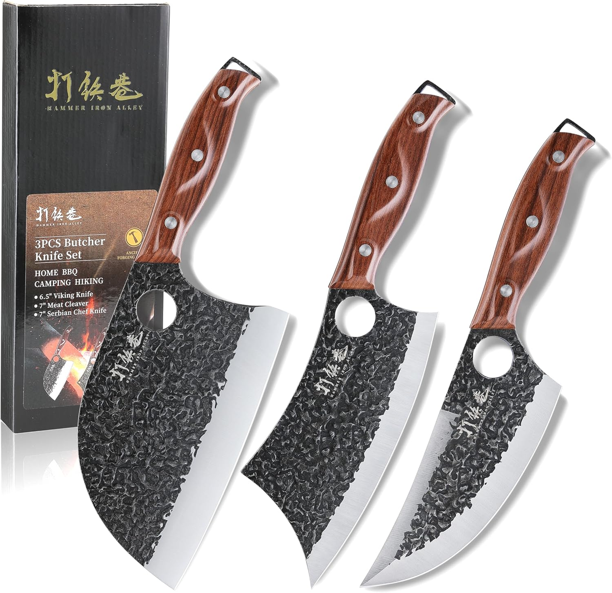 3PCS Butcher Knife Set, 7