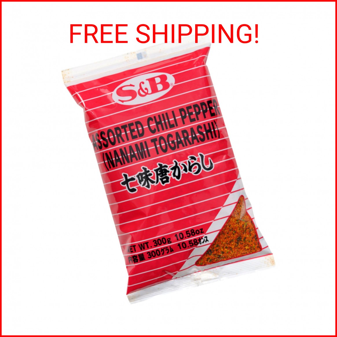 Mezcla de 7 especias de pimienta (Nanami / Schichimi Togarashi) - 1 bolsa, 10,58 oz