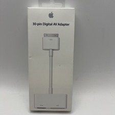 Apple 30-Pin Digital AV Adapter White MD098AM/A HDMI-compatible iPhone 4/4s New