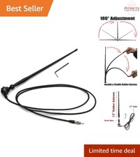 Marine Rubber AM FM Antenna Kit 15 Inch Boat Yacht RV Camper Trailer