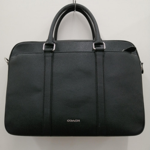 COACH Leather Business Bag with Adjustable Strap F59057