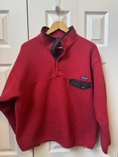 Patagonia Men's Vintage 90s Synchilla Snap-T RED Size L