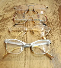 Lot of 4 Vintage Eyeglasses - 1 Cat Eye Artcraft Alum, 3 Unknown Maker