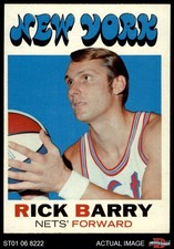 1971 Topps #170 Rick Barry Nets RC HOF Miami  7 - NM