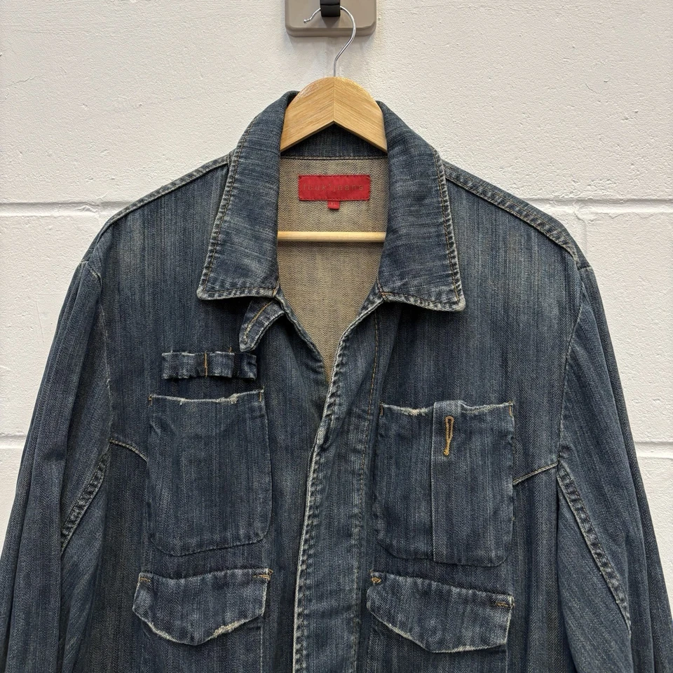Chaqueta utilitaria vaquera FCUK XL - Ropa de trabajo vintage estilo tareas Foto 2 de 4