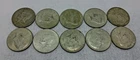 (Lot 39) 1965-69 40% Silver Kennedy Half Dollar Lot Of 10 Halves