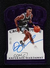 2015 Panini Preferred Crown Royale Purple 9/25 Anfernee Hardaway #151 Auto 3z3
