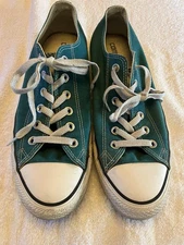 Converse Unisex All Star Low Top Turquoise Teal Lace Sneakers Shoes Sz 8M 10W