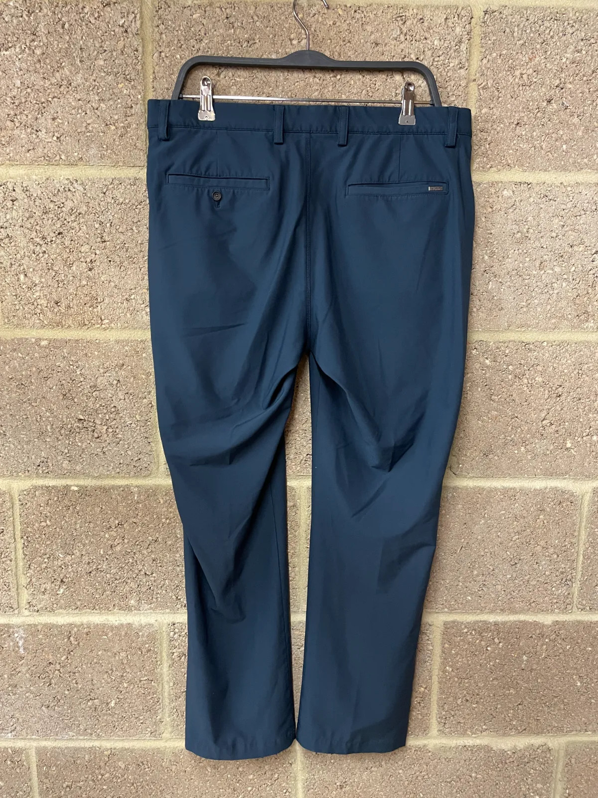Greg Norman ML75 Microlux Golf Trousers Mens W34 L30 Navy Stretch Flat Front image 2