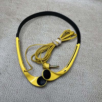ヘッドホン SONY SPORTS MDR-W14 Sony MDR-W14 Headphones Lightweight Headband Yellow - Tested