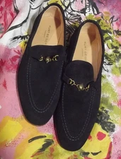 NEW MEN'S KURT GEIGER LONDON 5695 BKHANDMADE IN PORTUGAL SUEDE SHOES UK46/US 12