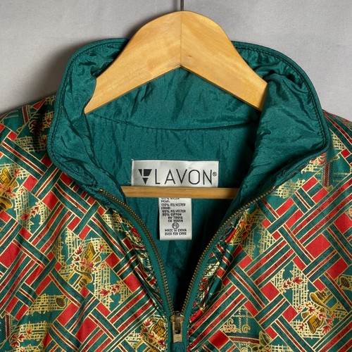 Vintage 80/90's LAVON PS Dopamine Teal Windbreaker Petite S