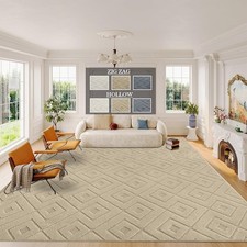 Extra Large Rug Short Pile Soft Texture Anti-Slip Mat Living Room Bedroom Carpet