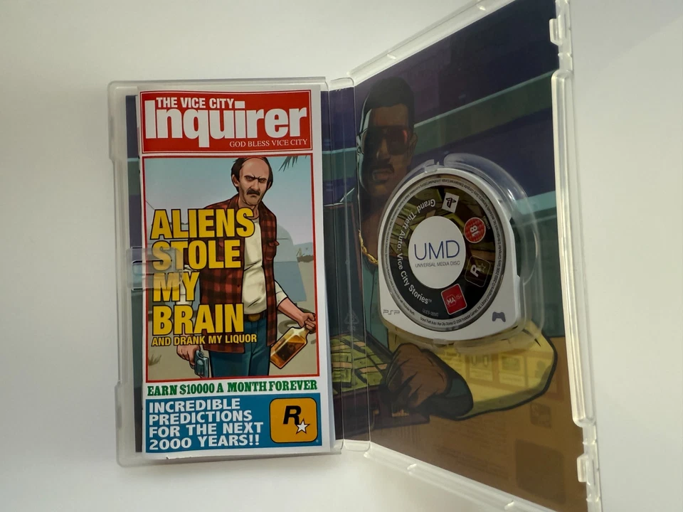 Grand Theft Auto Vice City Stories Sony PSP - UK PAL VGC CIB with Map - Tracked - Image 4 of 4