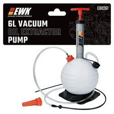 Ewk 6l Vacuum Oil Extractor Pump Portable Fluid Change 6l Red