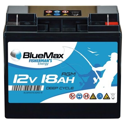 Echolot Batterie 12V 18Ah AGM BLUEMAX Fisherman's Energy Fischfinder Boot