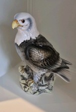 Glazed Ceramic Eagle Statue By JSC Stafford 