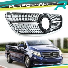 Front Grill Kühlergrill Schwarz für Mercedes Benz Vito W447 Facelift ab 2020
